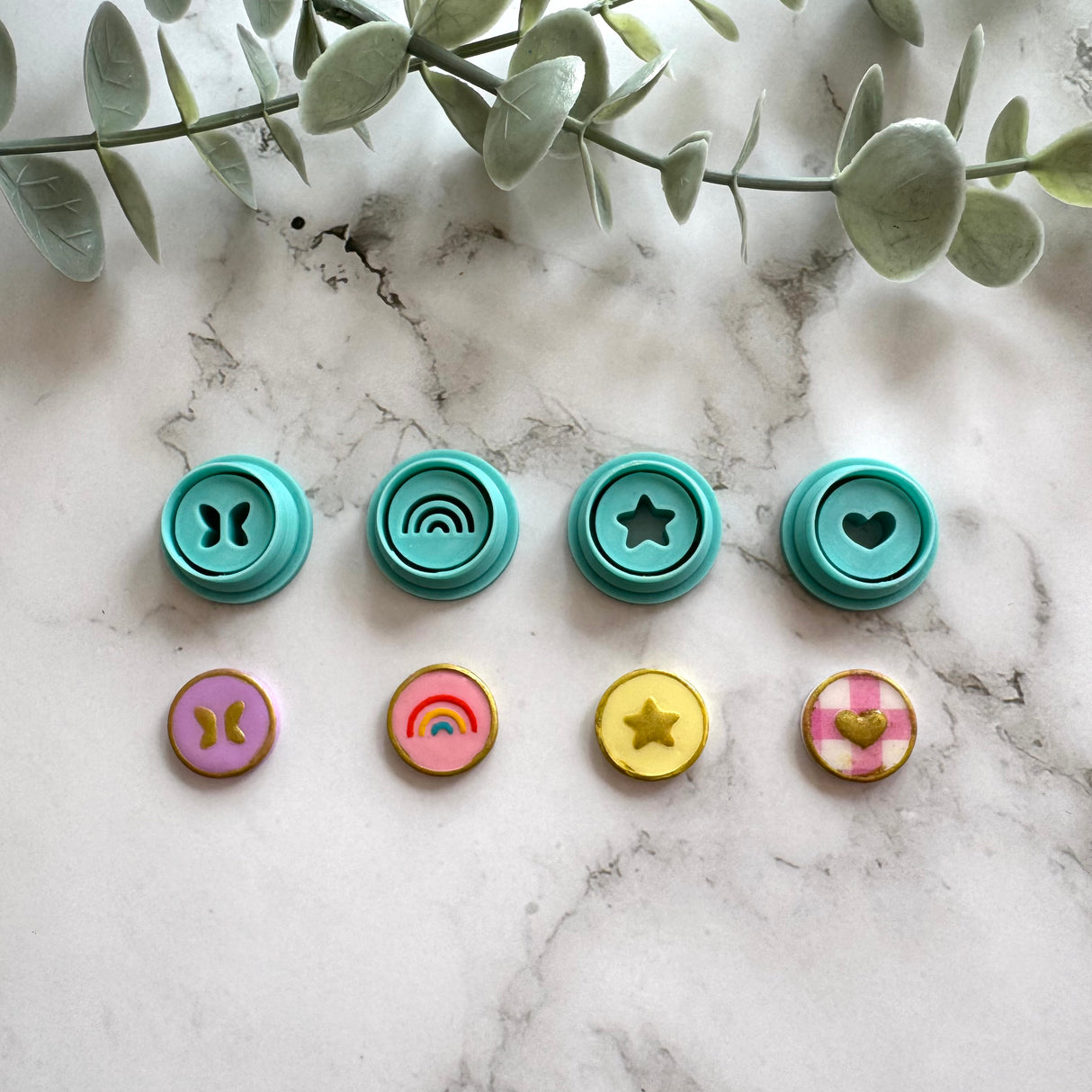 Classic Faux Enamel Charms - 4 Cutter Set