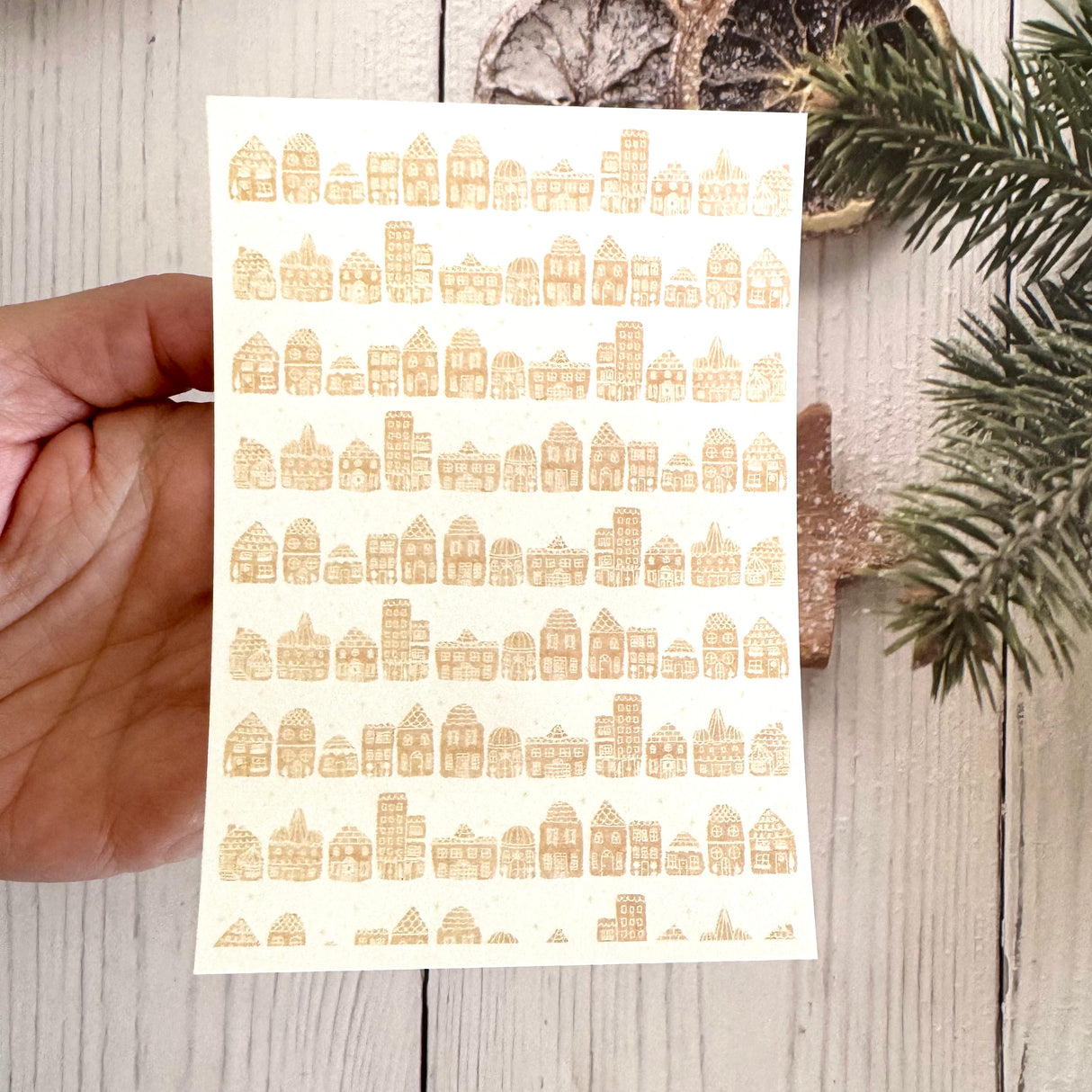 Gingerbread Village - Water Soluble Transfer