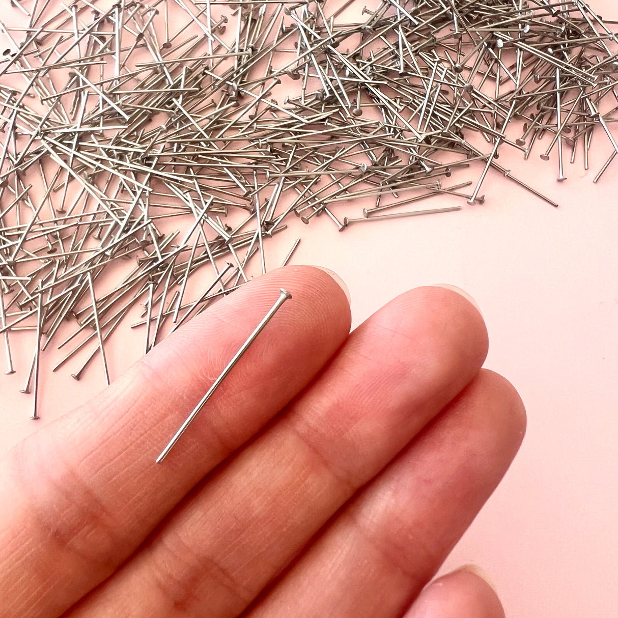 Flat Head Pins - Stainless Steel