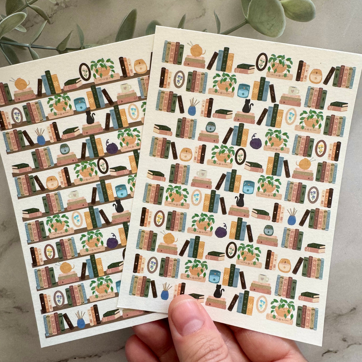 Bookshelf - Water Soluble Transfer