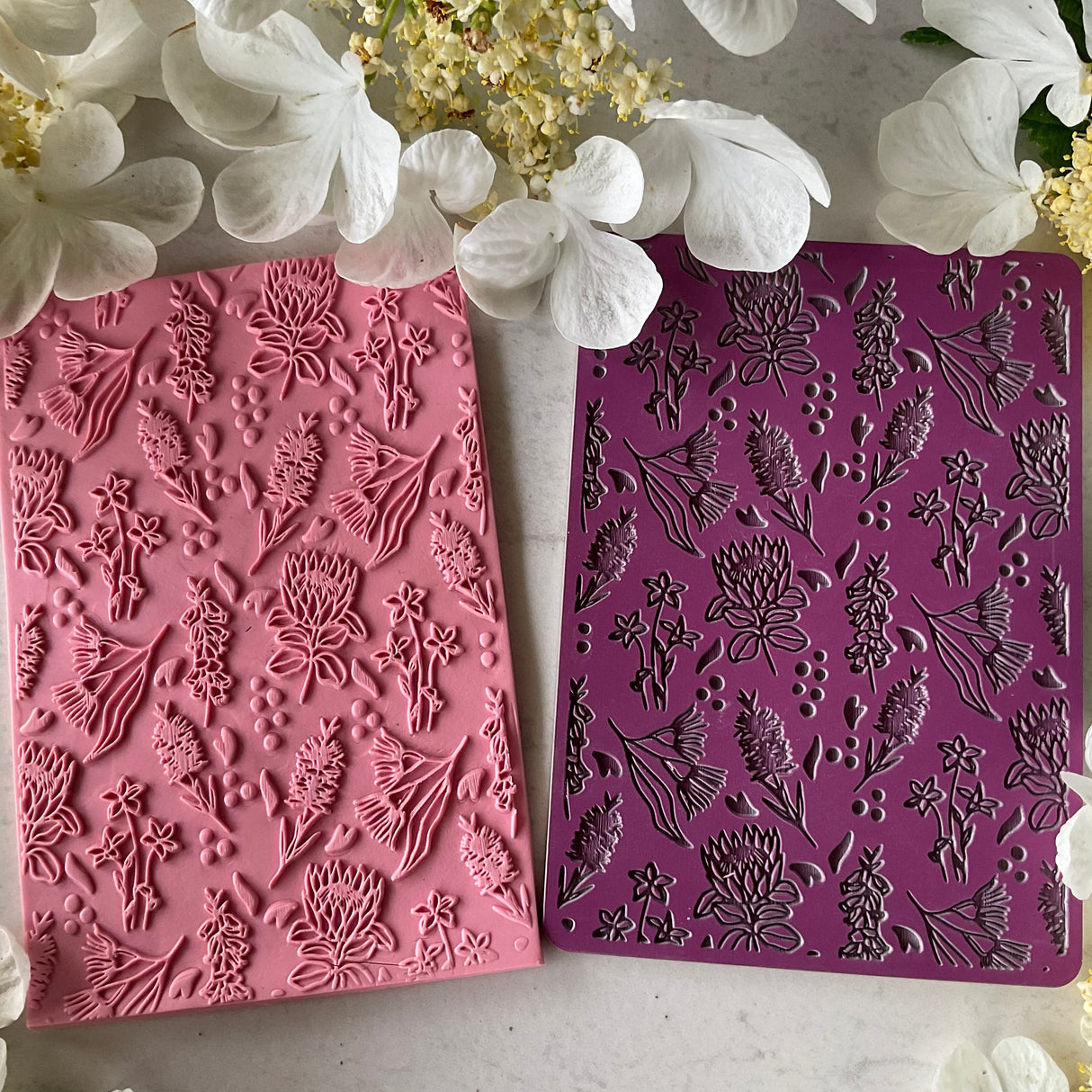 Australian Flowers (Bottlebrush, Protea, Eucalyptus) - Texture Mat