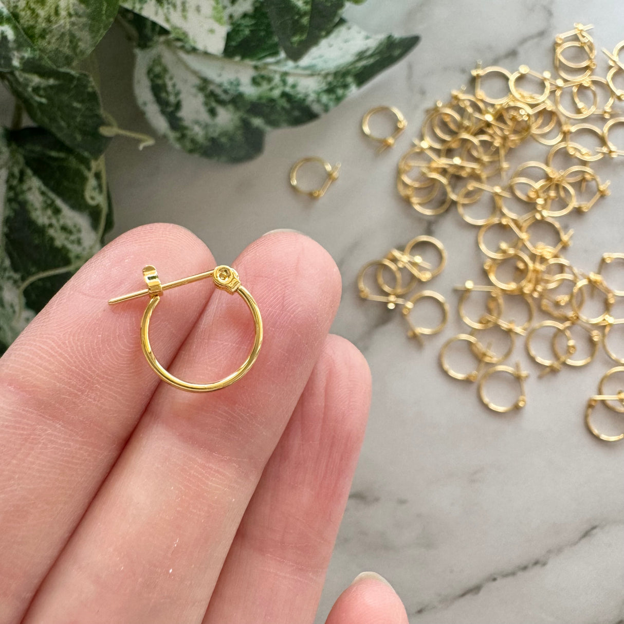 Mini Hoops - Gold Plated Stainless Steel