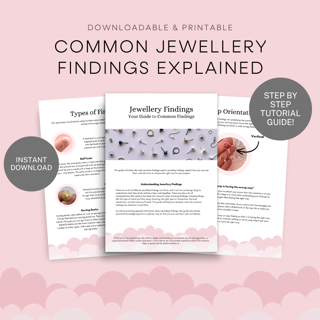 Common Jewellery Findings Explained - Printable Tutorial