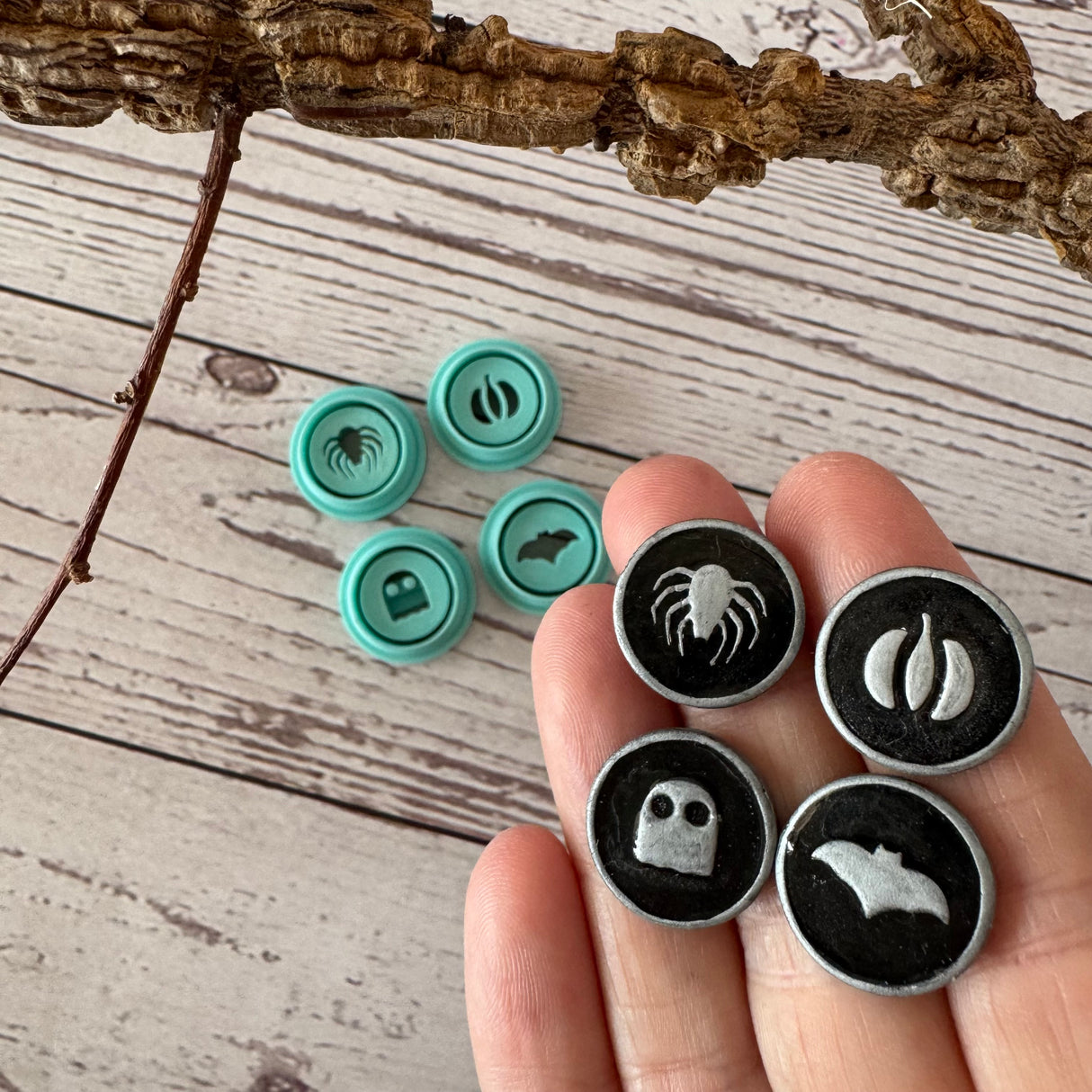Halloween Faux Enamel Charms - 4 Cutter Set