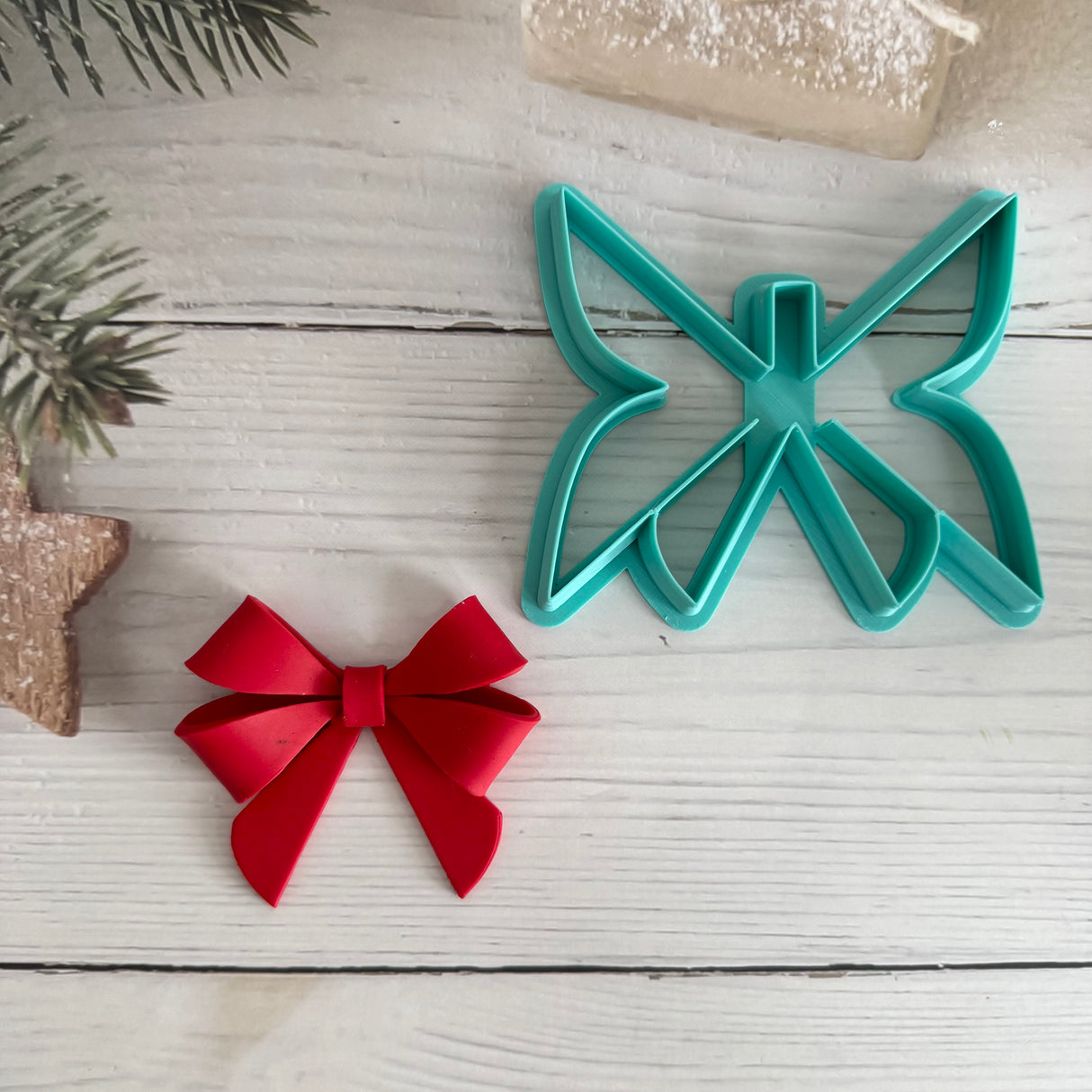 3D Scissor Double Bow Decoration Cutter