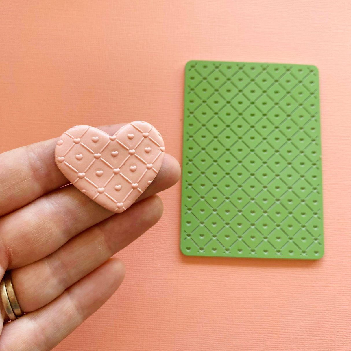 Love Heart Quilt - Texture Mat