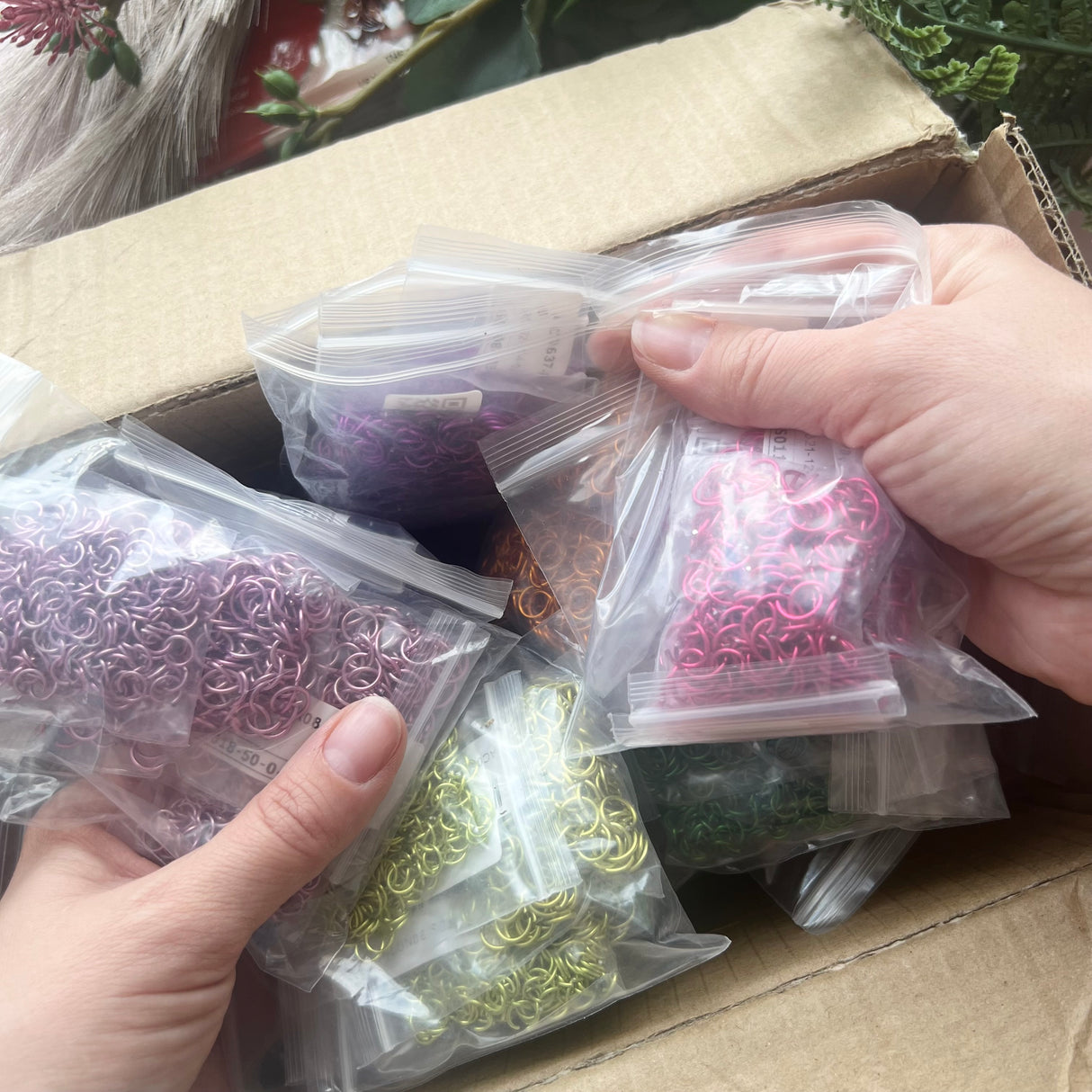 Secret Stash Item - Coloured Jump Rings