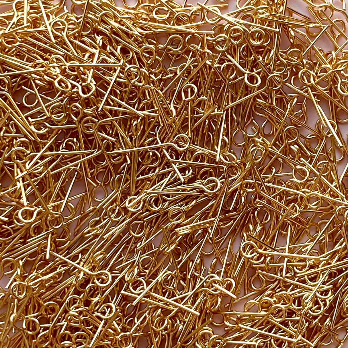 Eye Pins - Gold Plated Stainless Steel