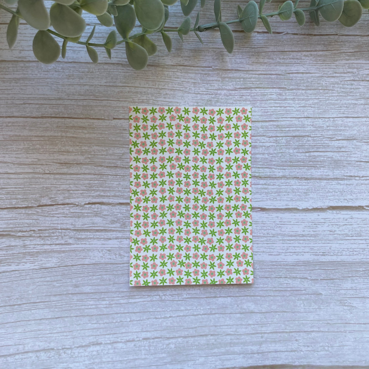 Retro Flowers in Watermelon - Water Soluble Transfer