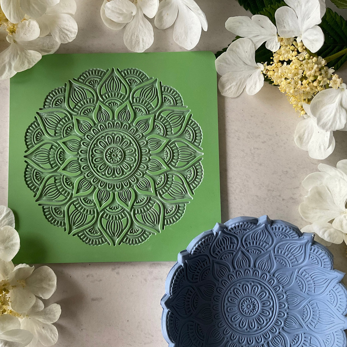 Mandala Trinket Dish - Texture Mat