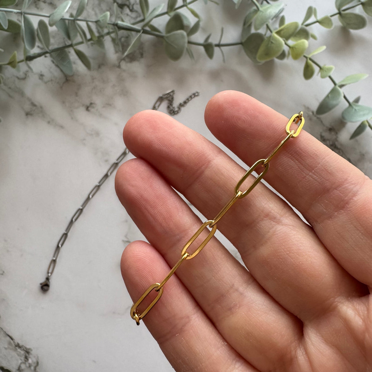 Minimalist Link Charm Bracelet Blanks (5 pack)