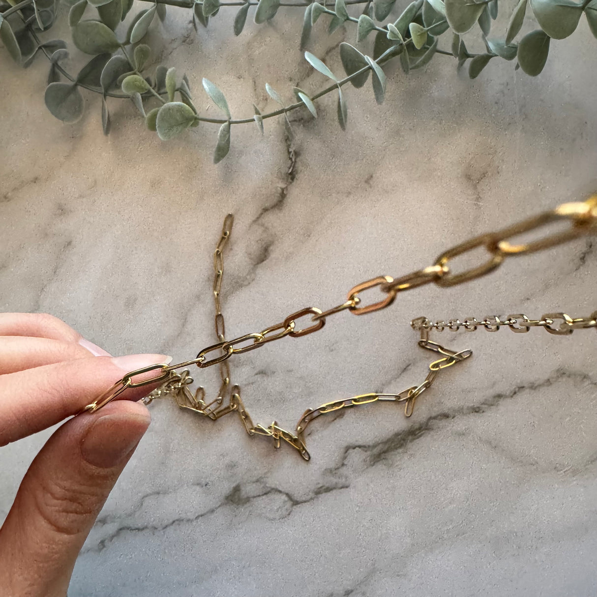 Minimalist Chain - Gold Plated Stainless Steel - 5 metres