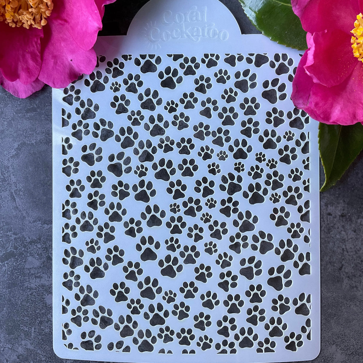 Mini Paw Prints of Love Stencil (ST042)