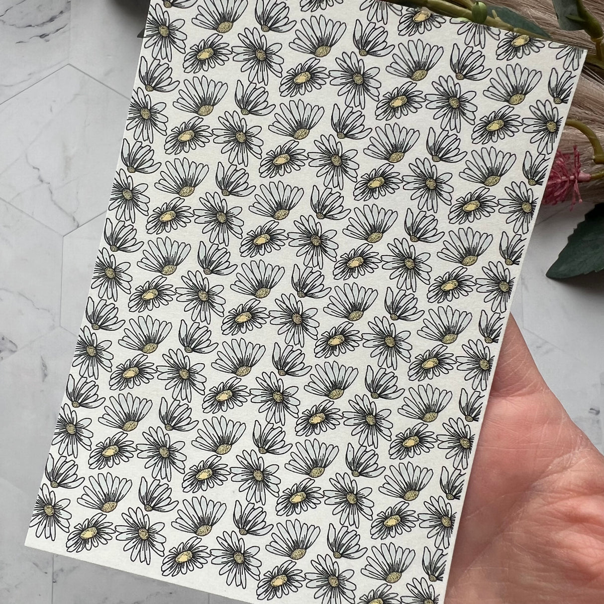 Floating Daisy - Water Soluble Transfer