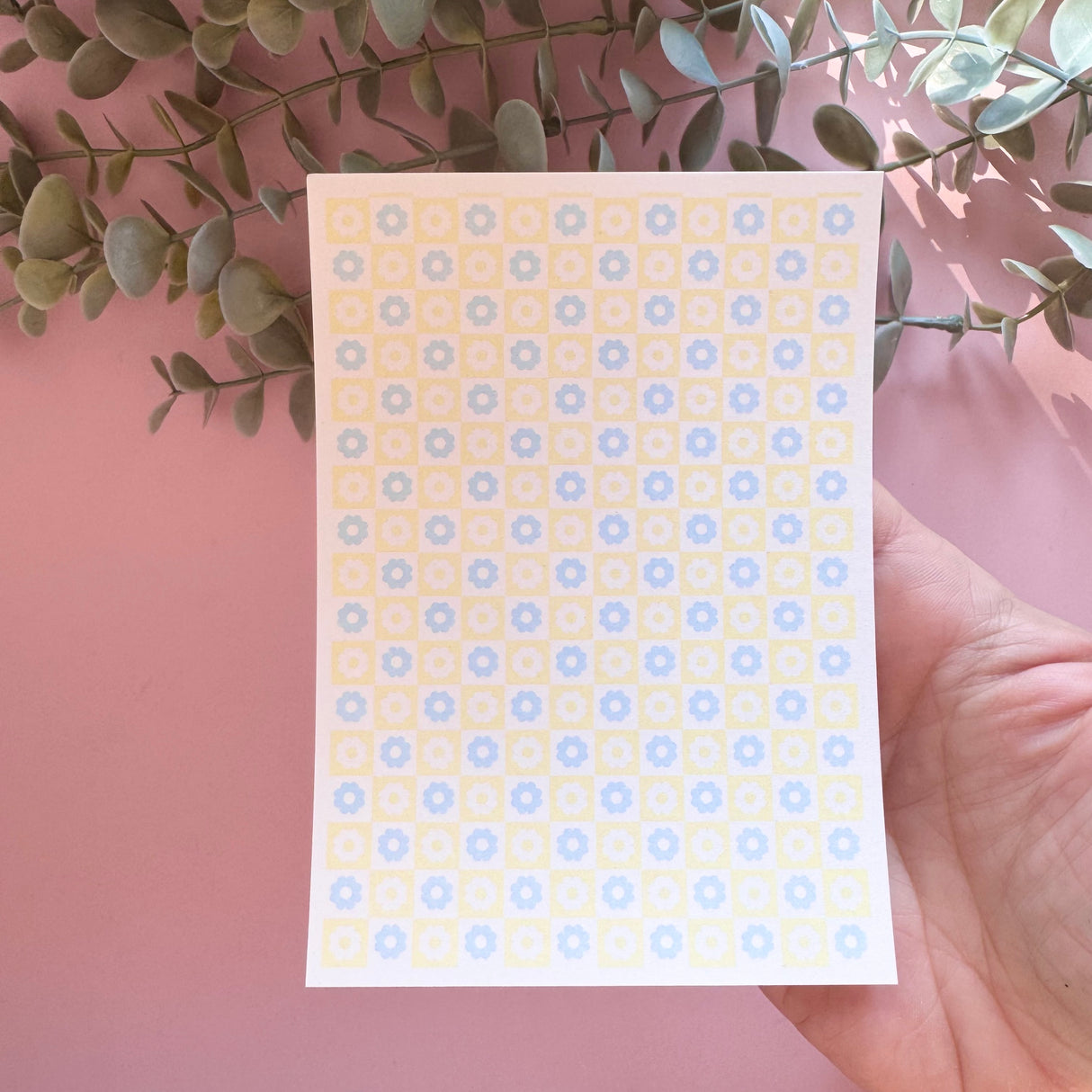 Tiled Retro Flower - Water Soluble Transfer