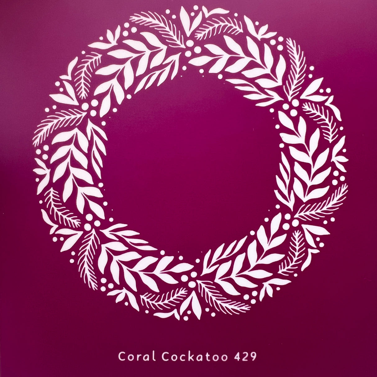 Christmas Wreath Trinket Dish (429) Silk Screen