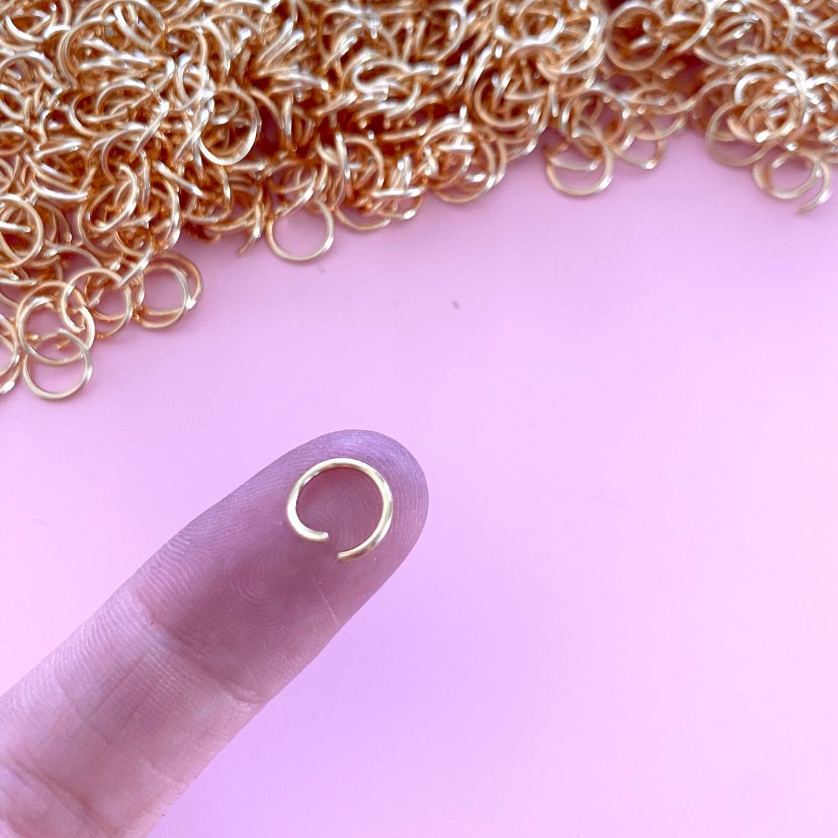 9mm Jump Rings - Gold Plated - Surgical Stainless Steel