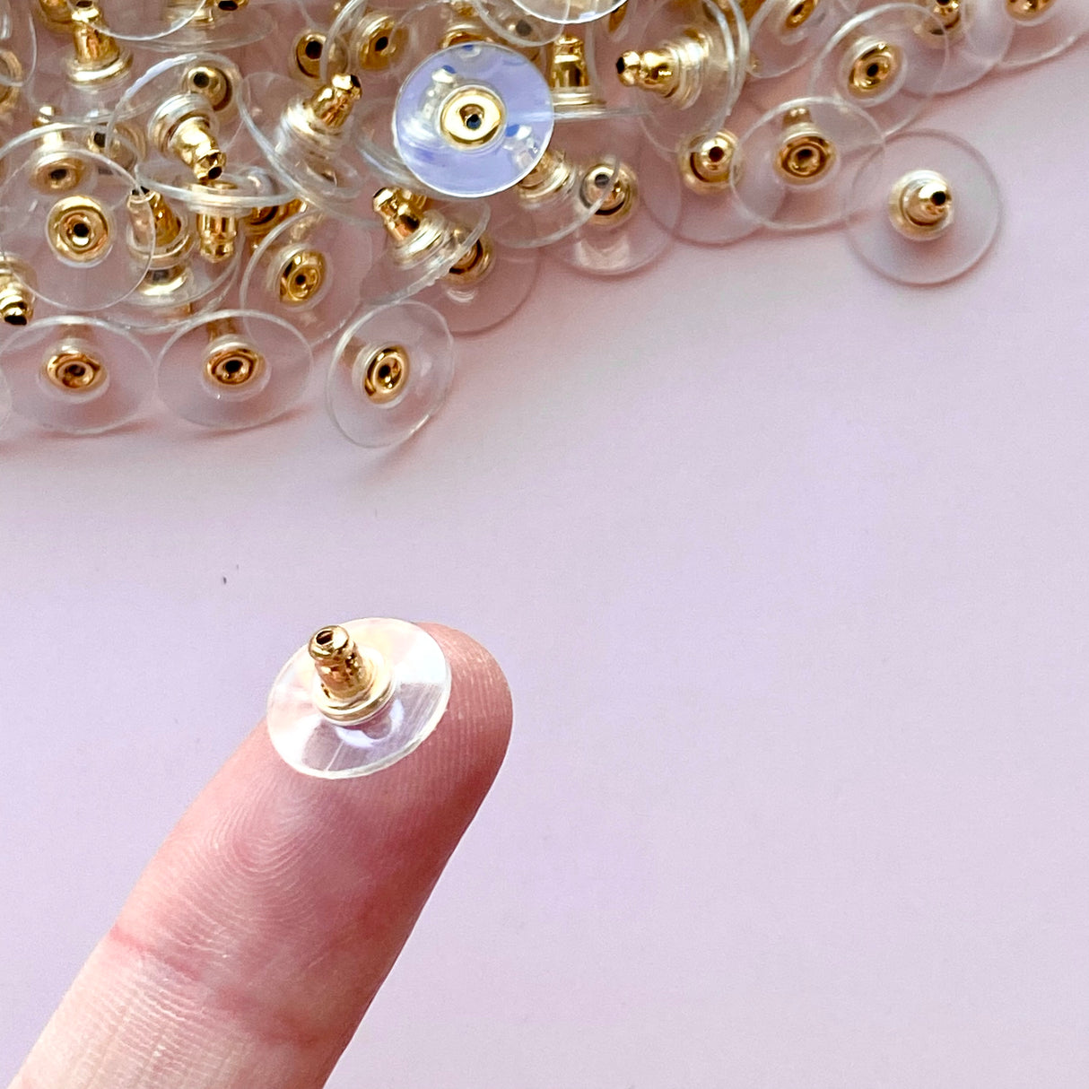 Comfort Backs - Gold Plated Stainless Steel