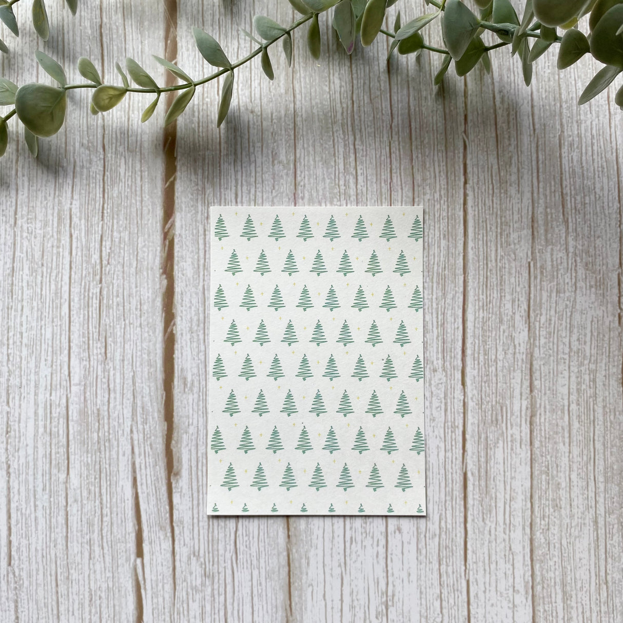 Christmas Tree in Green - Water Soluble Transfer