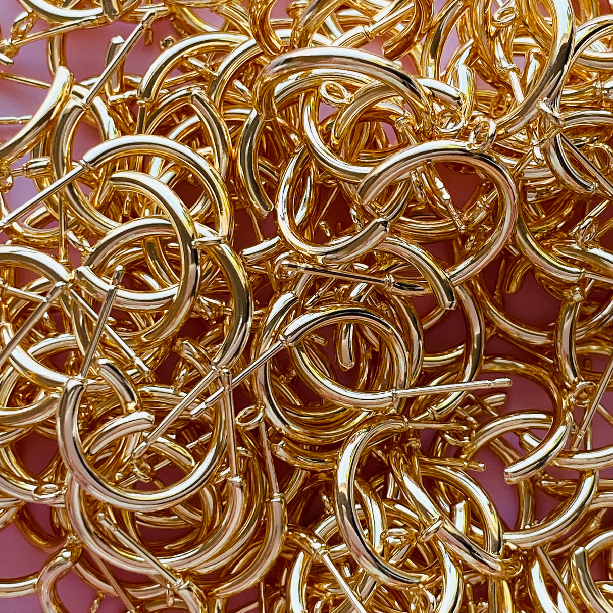Half Hoop with Loop - Gold plated