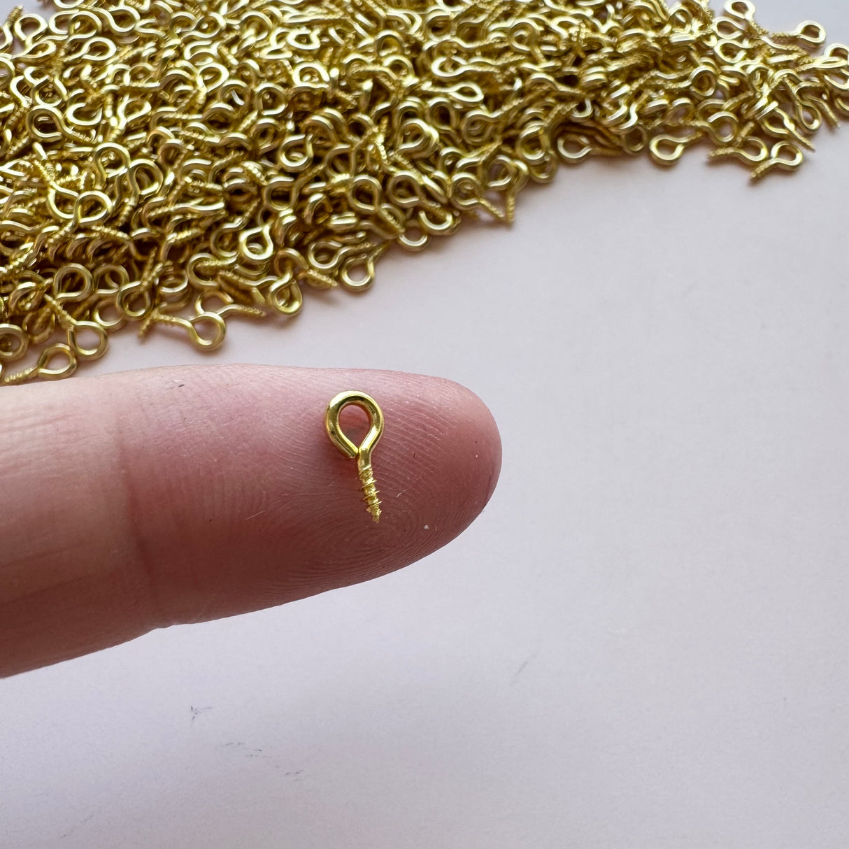 Screw Eye Pins - Gold Plated Stainless Steel
