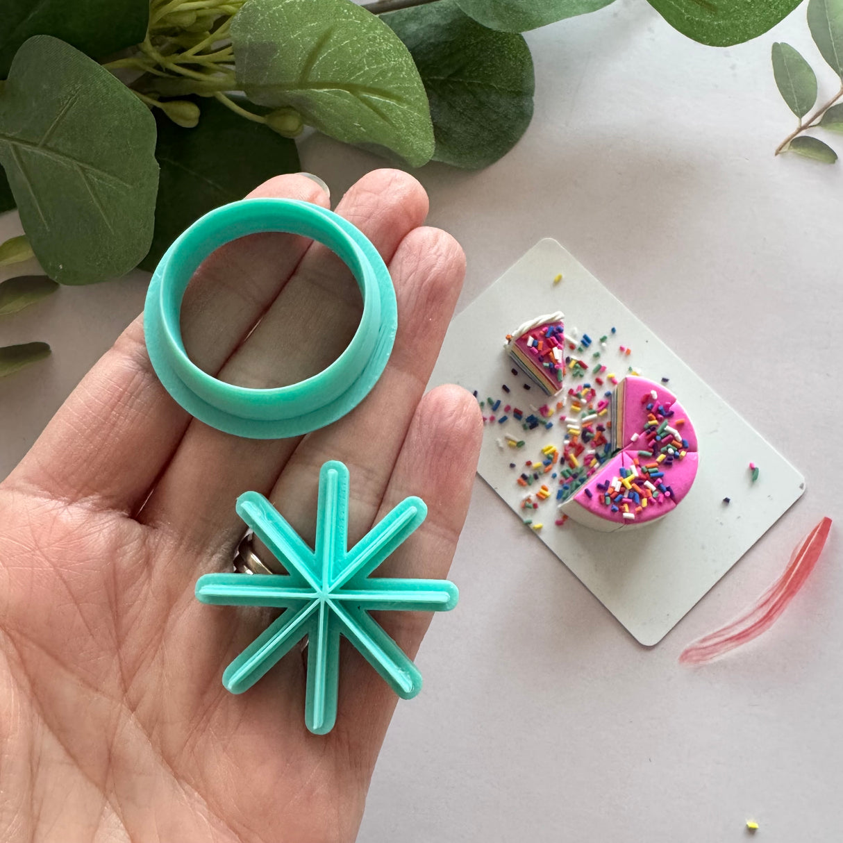 Cake Miniature Cutter + Stamp Set