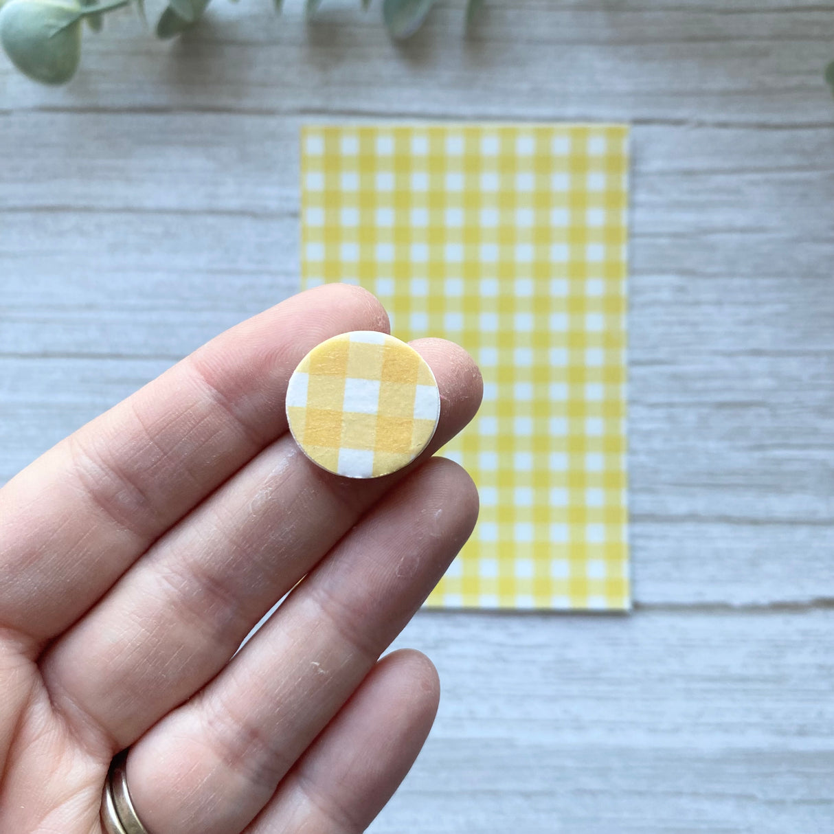 Gingham - Water Soluble Transfer