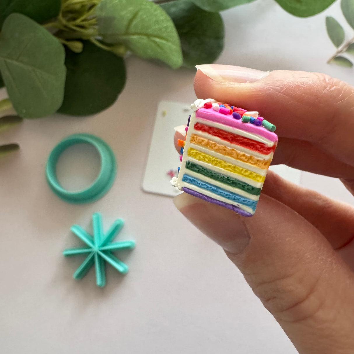 Cake Miniature Cutter + Stamp Set
