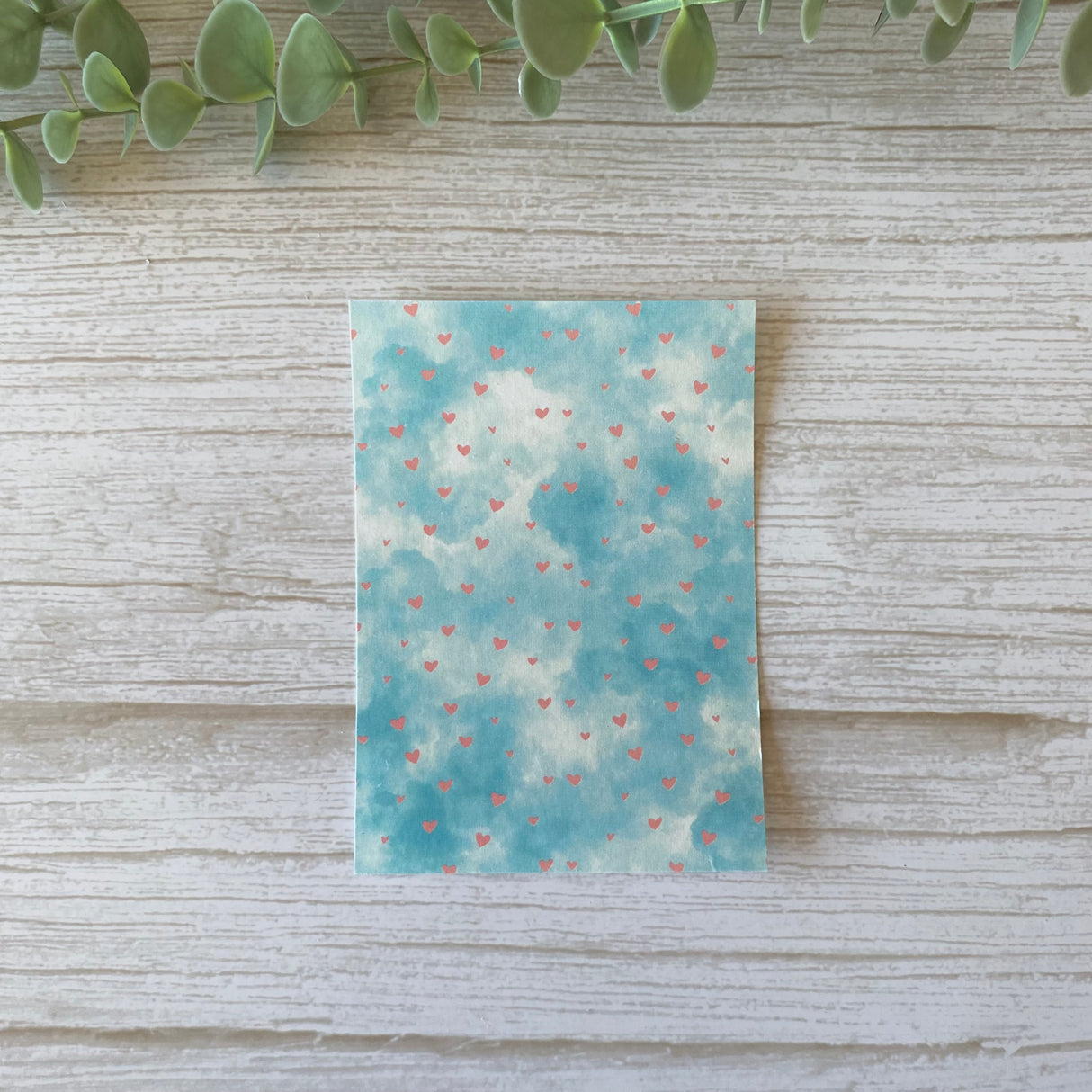 Dreamy Hearts in Baby Blue - Water Soluble Transfer