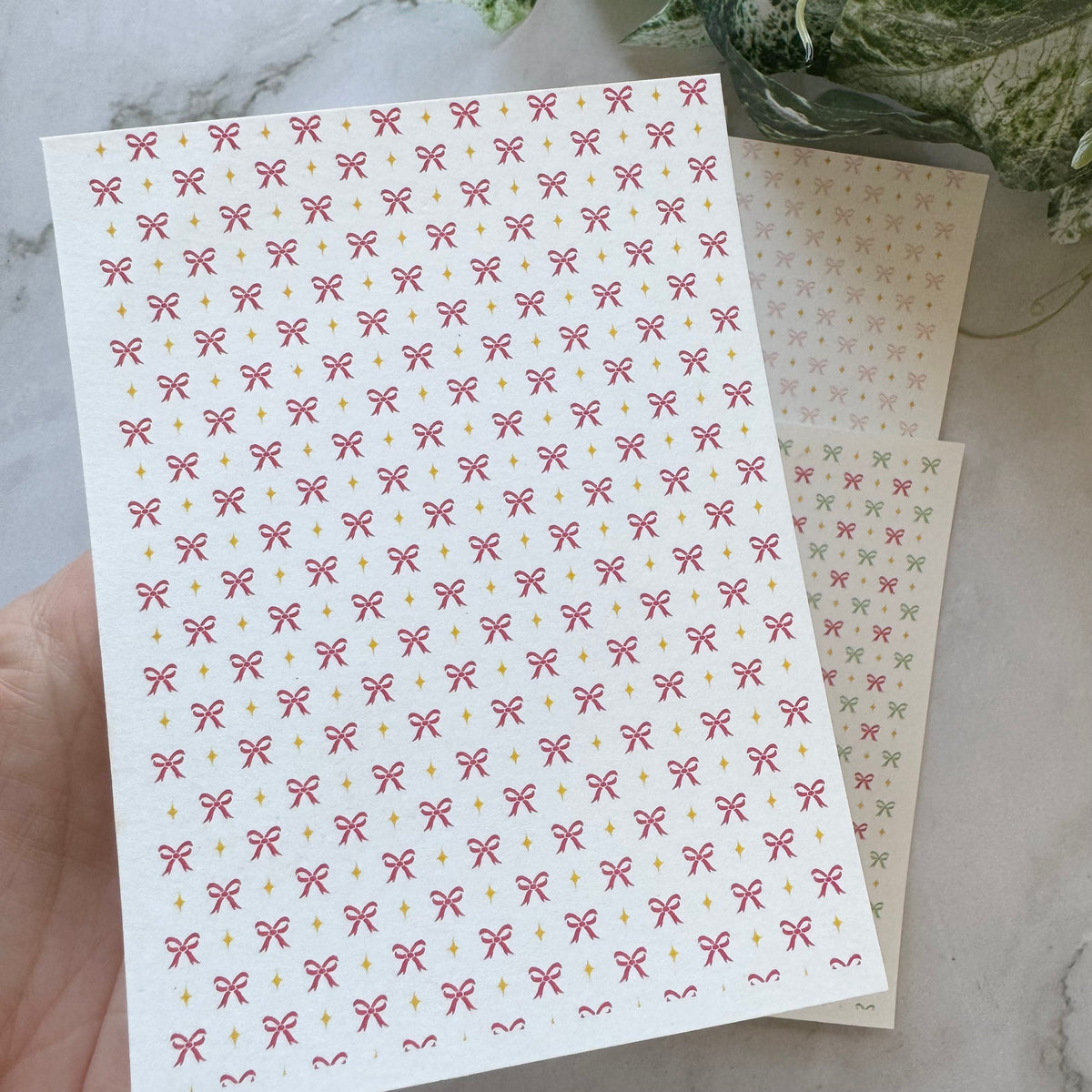 Ribbon Bows - Water Soluble Transfer