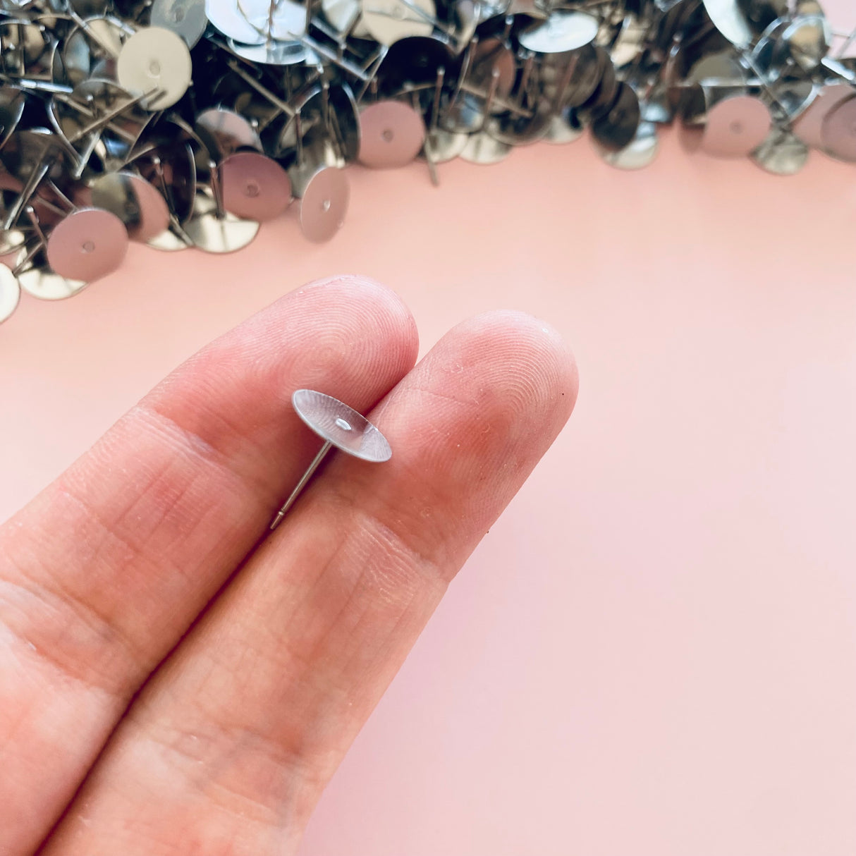 10mm Earring Posts - Surgical Stainless Steel - Essentials Range