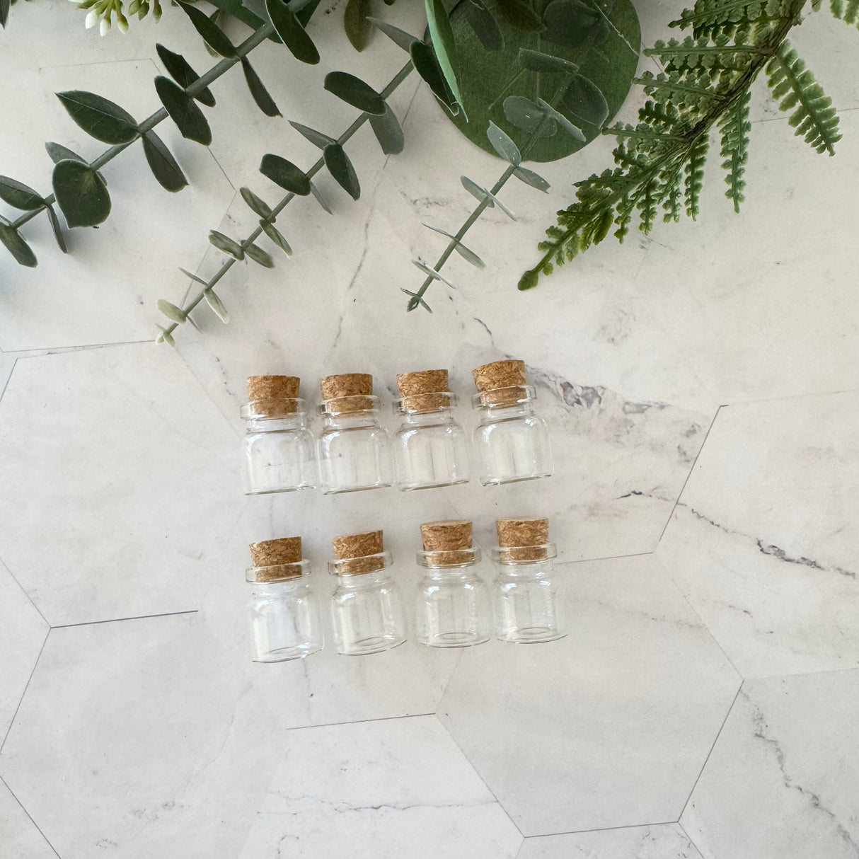 Ultra Mini Glass Bottles - 8 pack