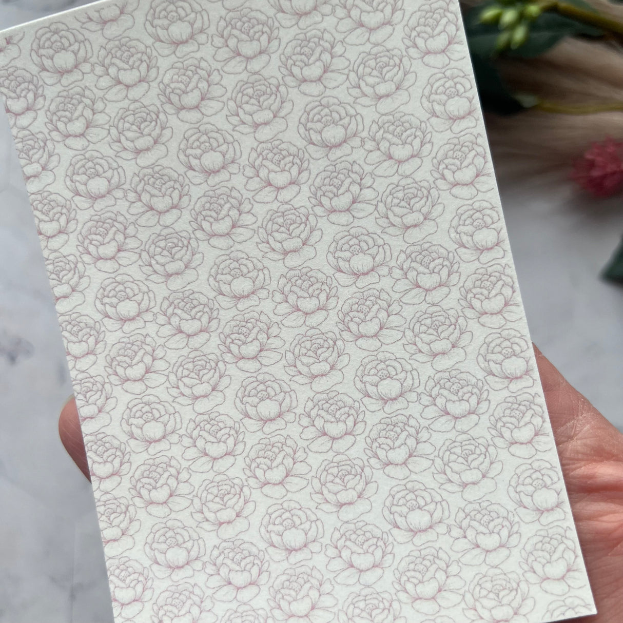 Peony - Water Soluble Transfer