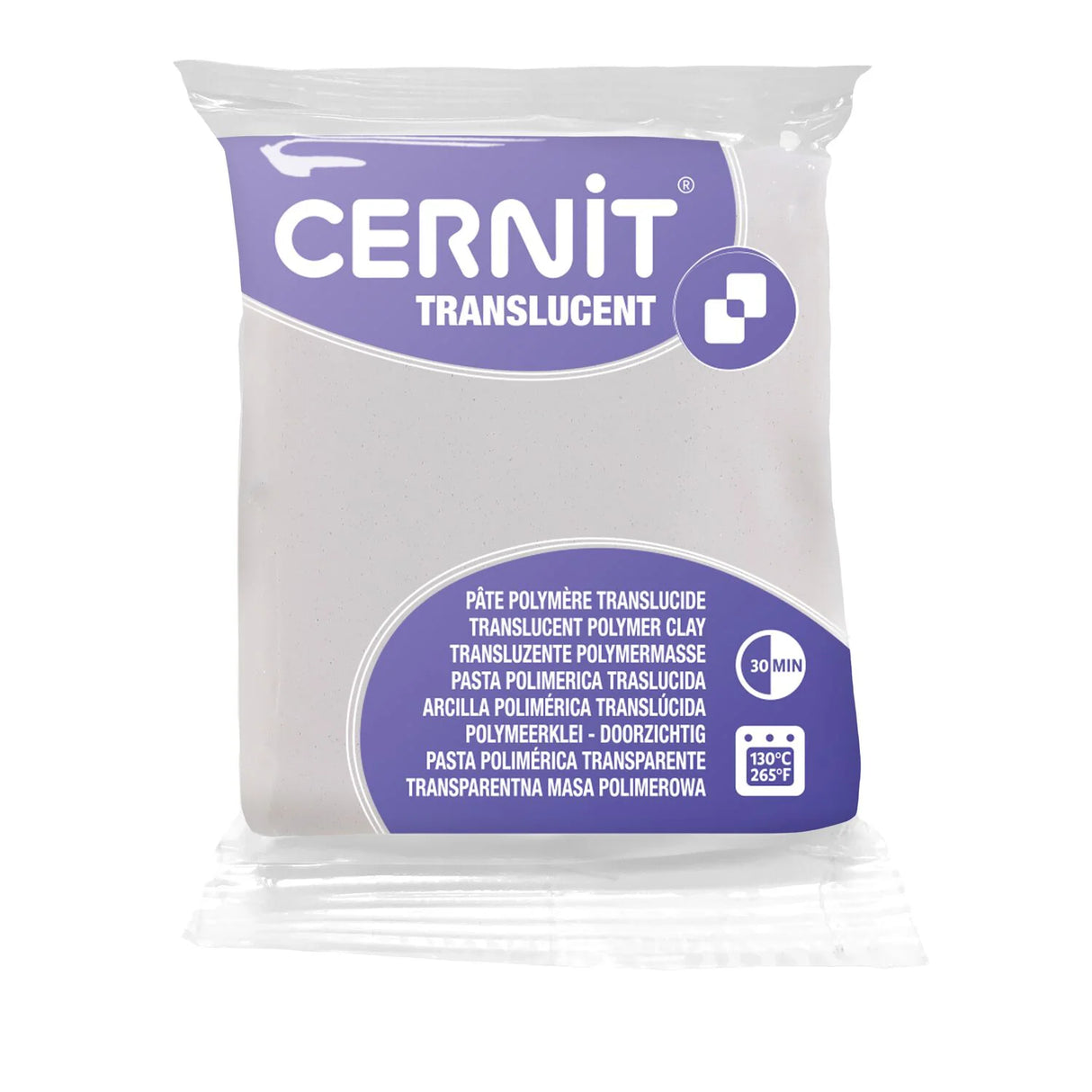 Cernit Translucent - White Glitter