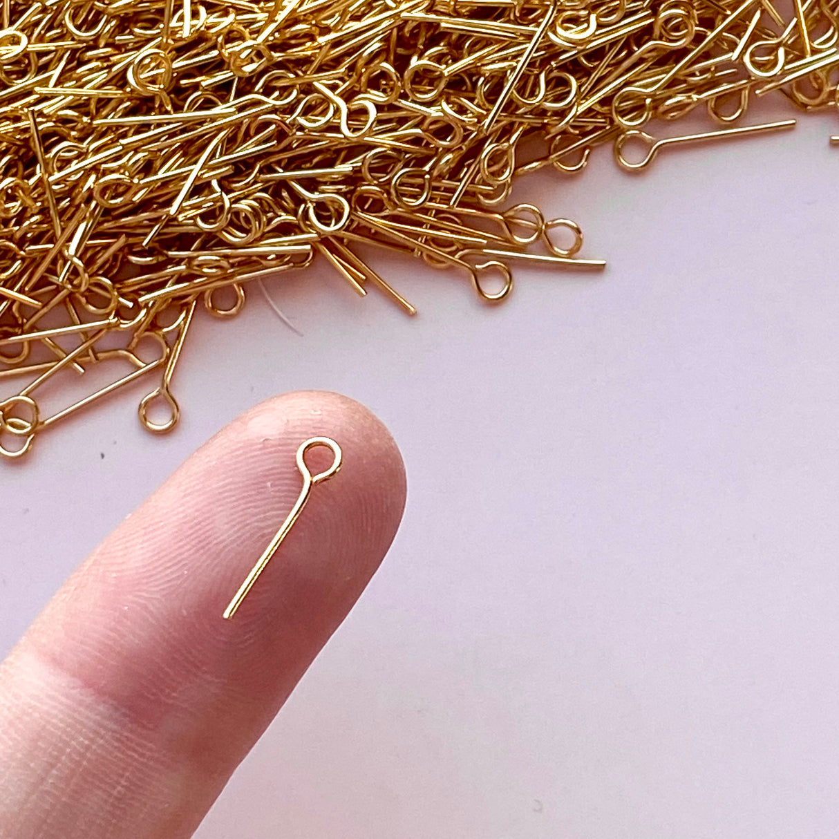 Eye Pins - Gold Plated Stainless Steel