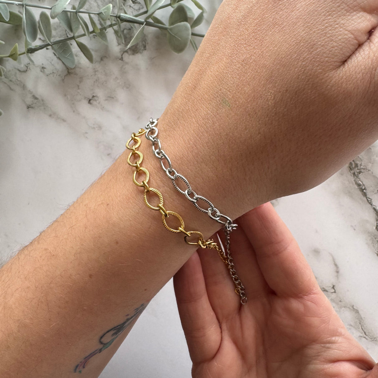 Etched Charm Bracelet Blanks (5 pack)