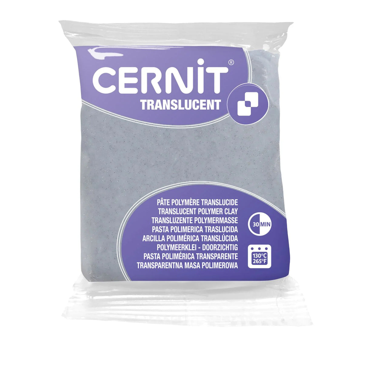 Cernit Translucent - Silver Glitter