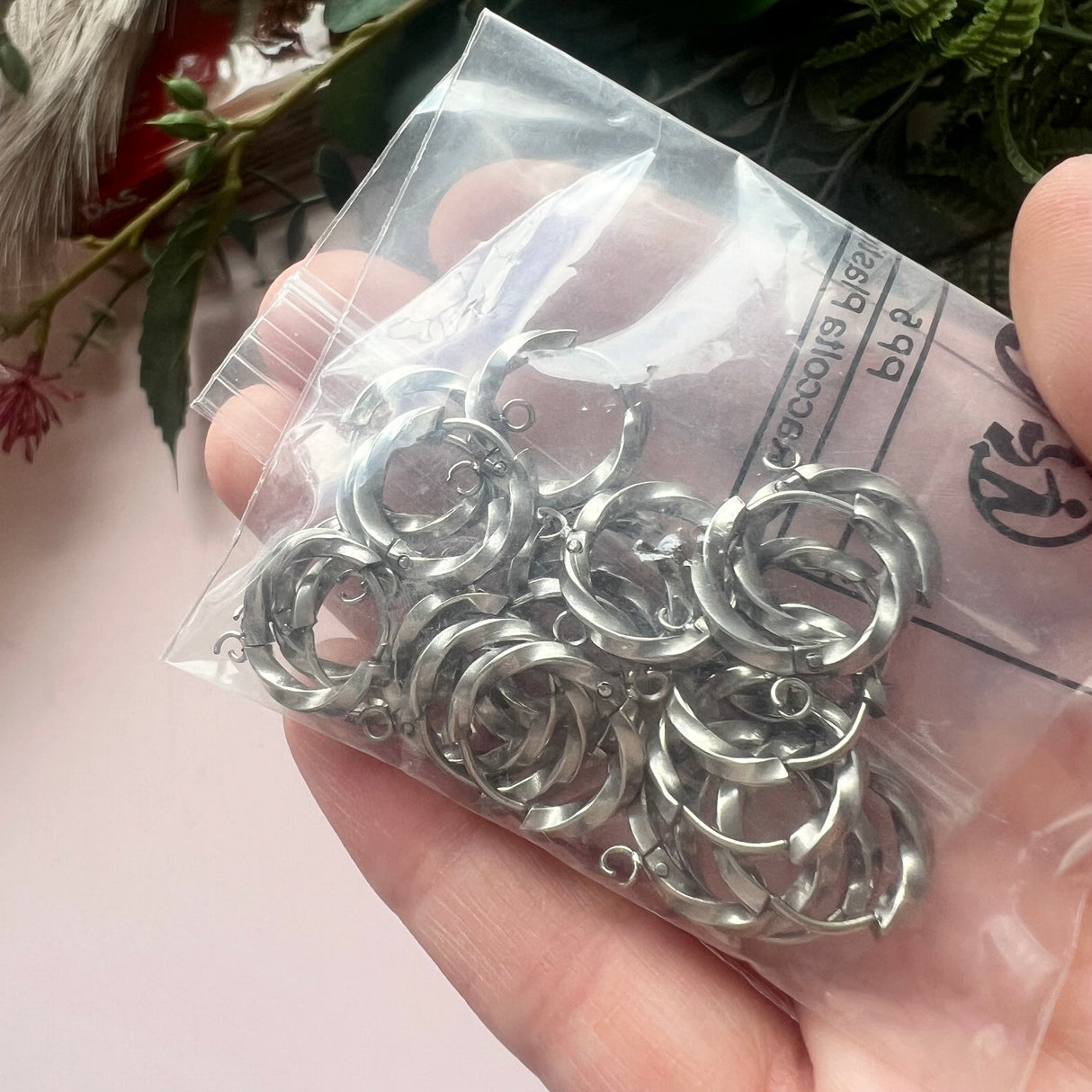 Secret Stash Item - Bag of Random Steel Hoop Findings
