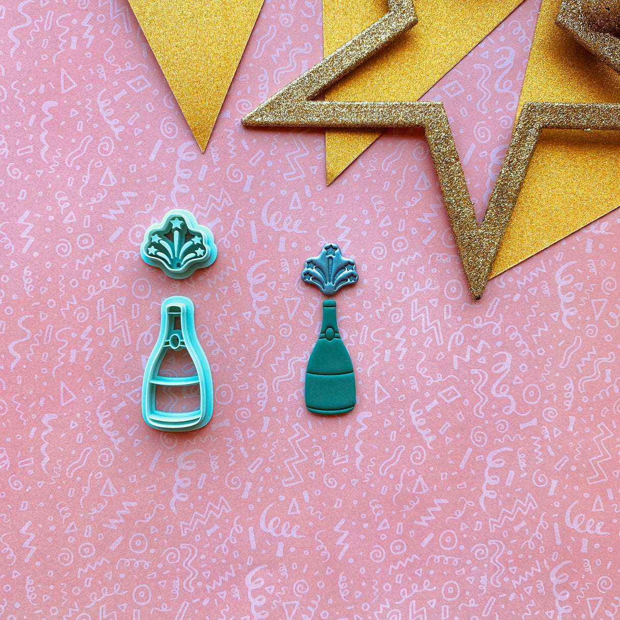 Champagne Burst Cutter Duo Set