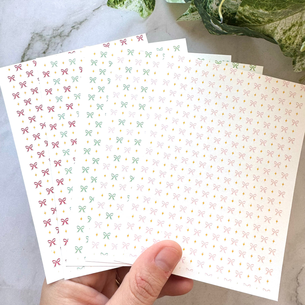 Ribbon Bows - Water Soluble Transfer