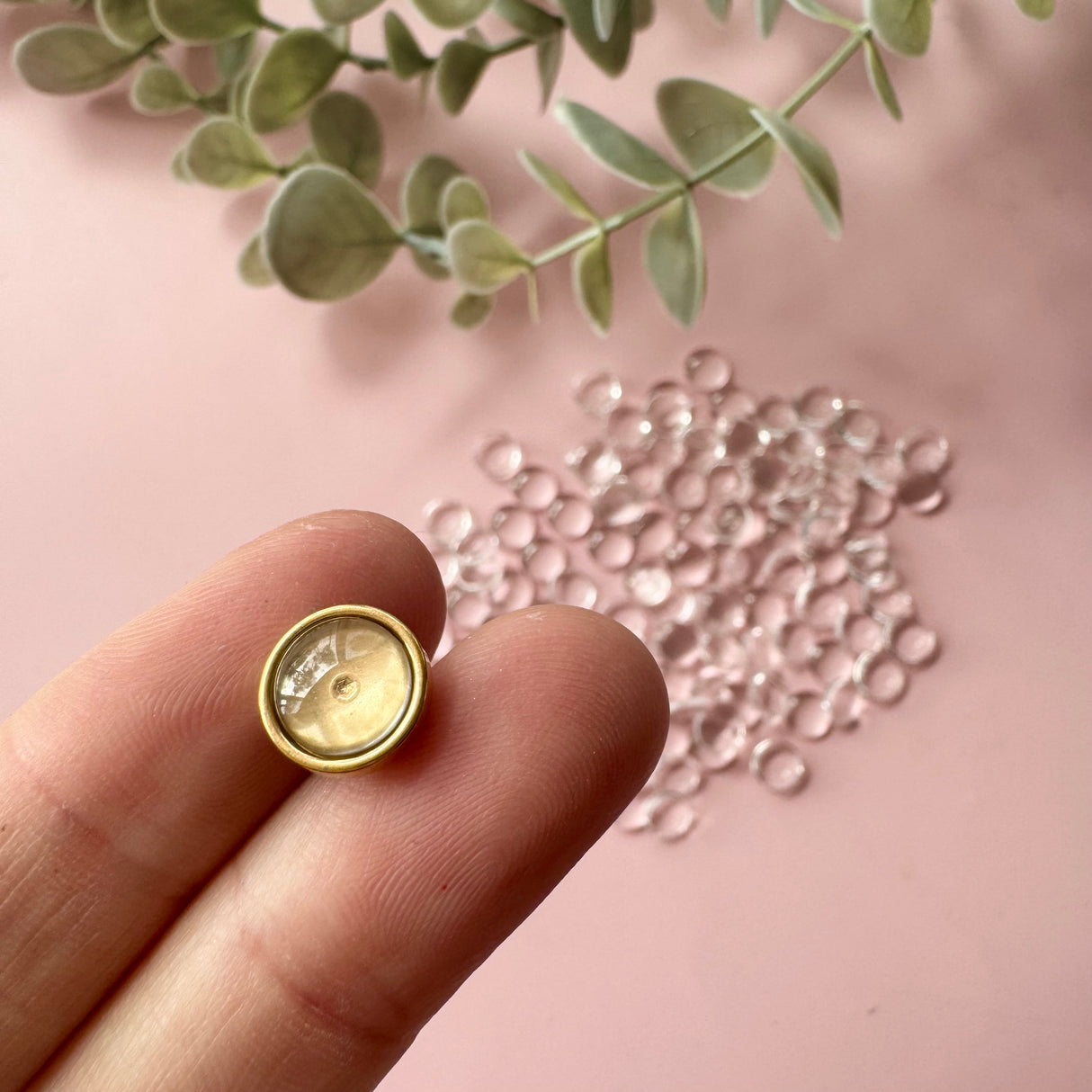 Glass Cabochons - Circle - 50 pack