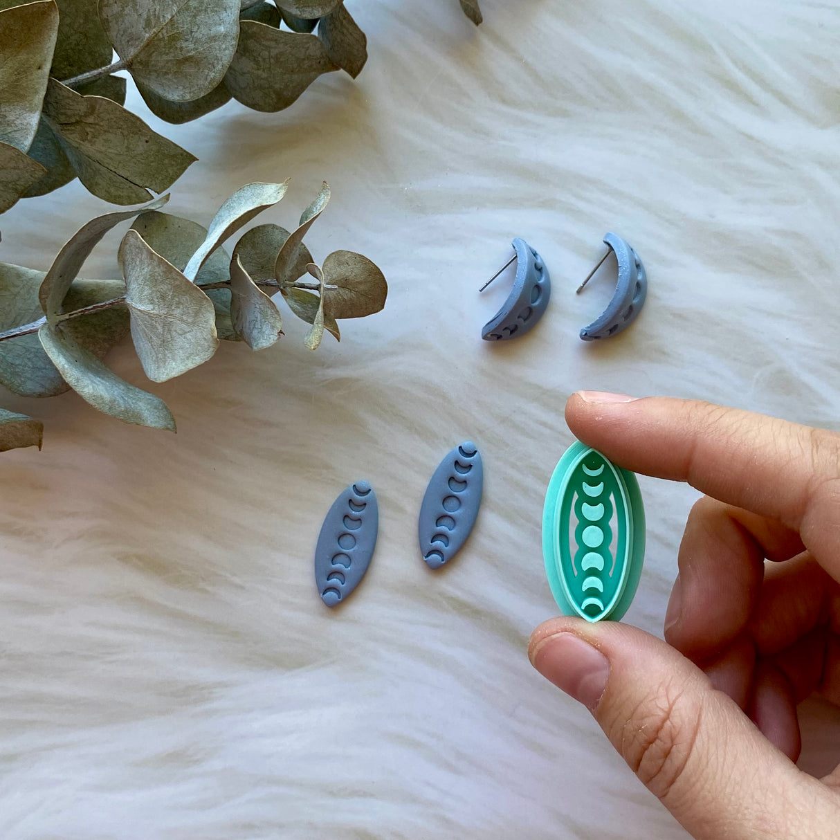 Moon Phase Huggie Cutter