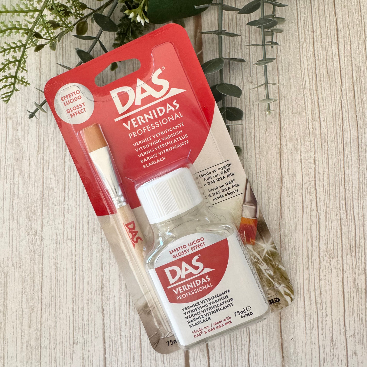 DAS Varnish & Brush Set - Glossy 75ml