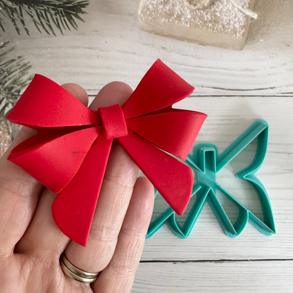 3D Scissor Double Bow Decoration Cutter
