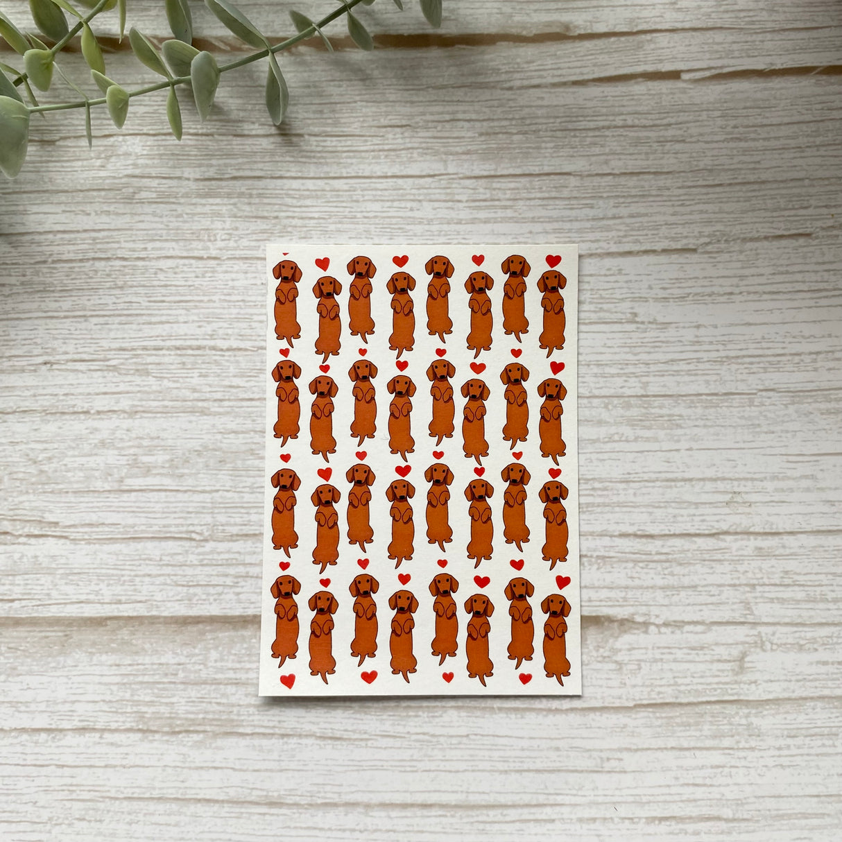 Daschund Love - Water Soluble Transfer