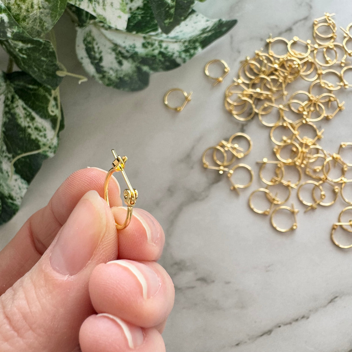 Mini Hoops - Gold Plated Stainless Steel