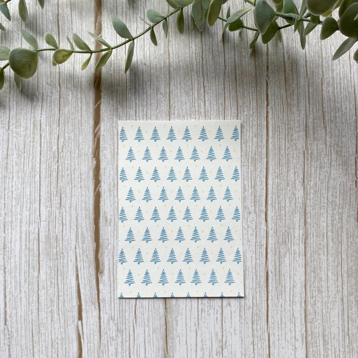 Christmas Tree in Blue - Water Soluble Transfer