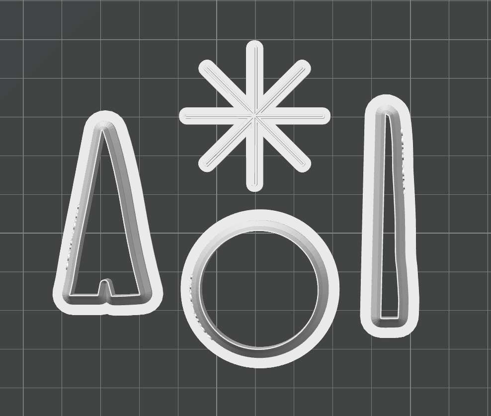 Baked Goods Cutter & Stamp Bundle STL - digital download