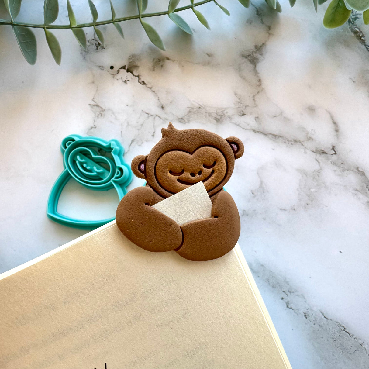 Monkey Book Snuggle - Bookmark Cutter Set