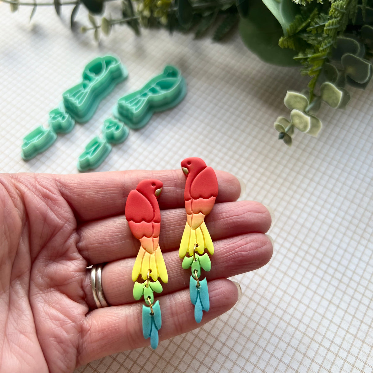 Rainbow Parrot Cutter Set